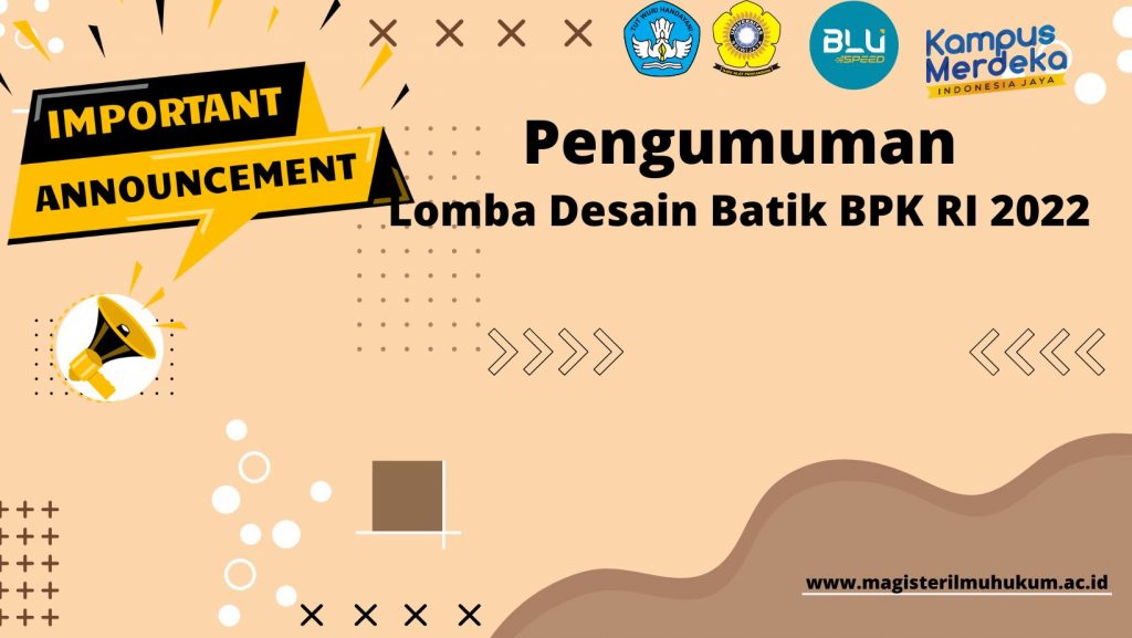Pengumuman Informasi Lomba Desain Batik BPK RI 2022